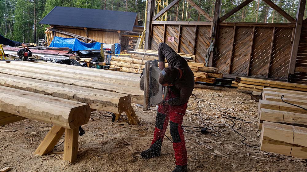 CR Holzdesign Blockbau Arbeit